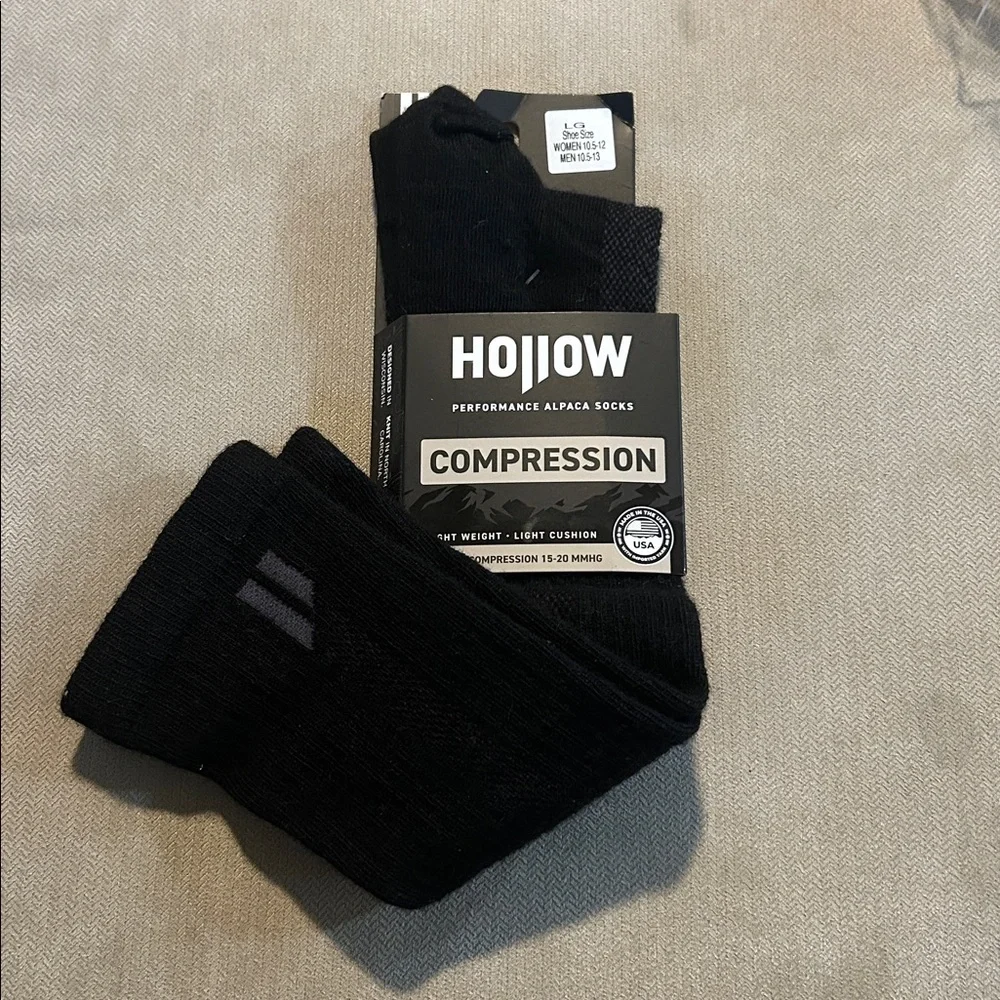 Hollow Black Compression socks
